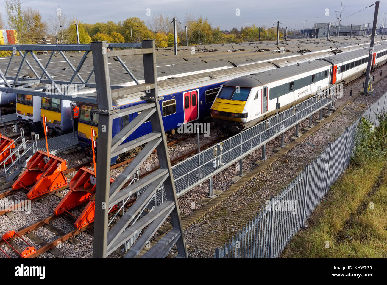 Temple Mills Depot, Londra Inghilterra Regno Unito Regno Unito Foto Stock
