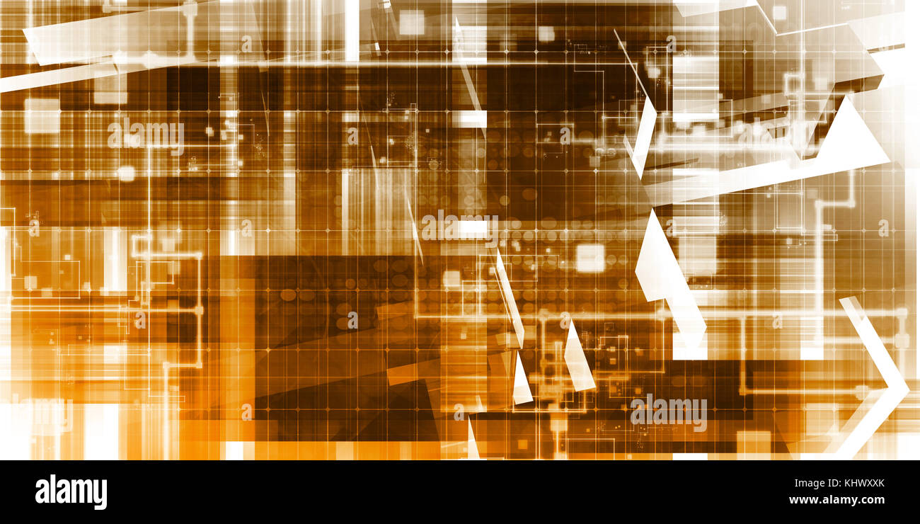 Uno stile di vita digitale e intrattenimento in 3d di un concetto Foto Stock