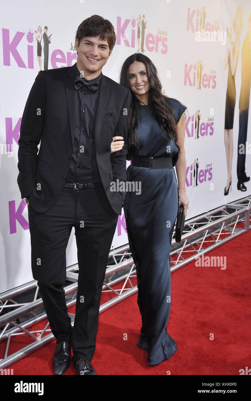 Ashton Kutcher e demi moore - 'killer' premiere al arclight Theatre di Los Angeles.Ashton Kutcher   demi moore  46. Attore, Attrice, premiere, celebrità evento, arrivo, verticale, industria cinematografica, celebrità bestof, arte cultura e intrattenimento, topix Ashton Kutcher e demi moore, Foto Stock