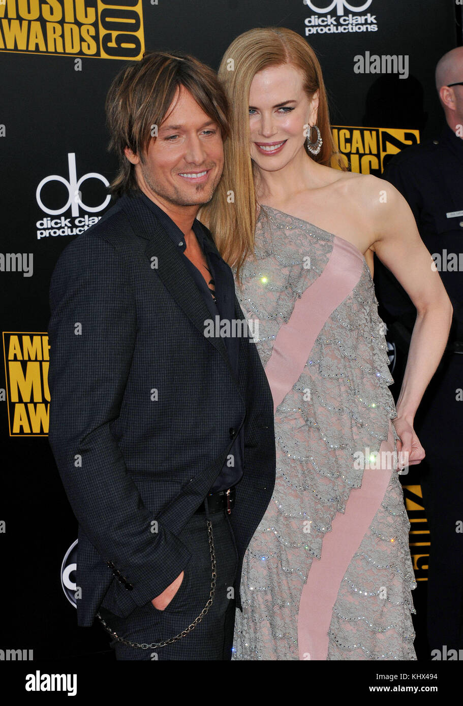 Keith urban  nicole kidman 68 - 2009 American Music Awards presso il nokia Theatre di Los Angeles. Foto Stock