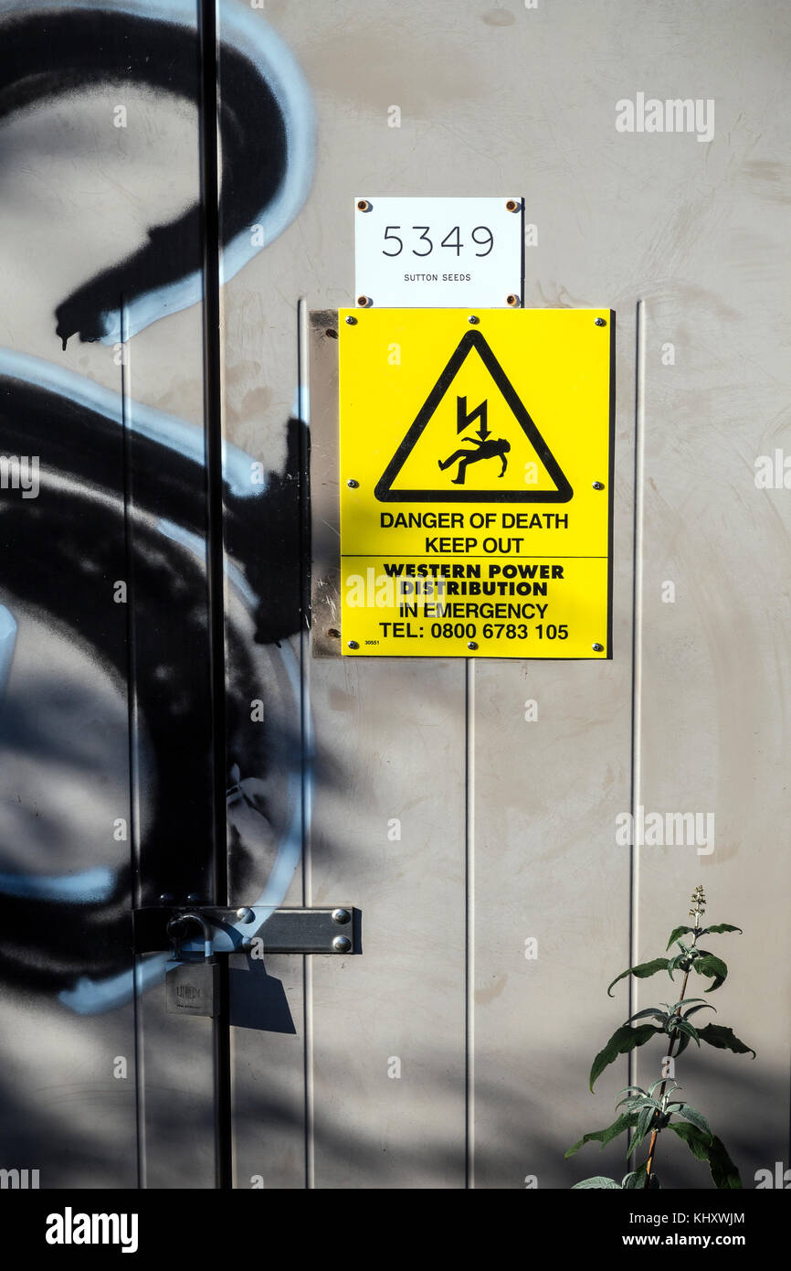 Potenza occidentale la distribuzione è la rete di distribuzione di energia elettrica operatore per le Midlands e il Galles del Sud e del sud-ovest.,potenza occidentale Distributi Foto Stock