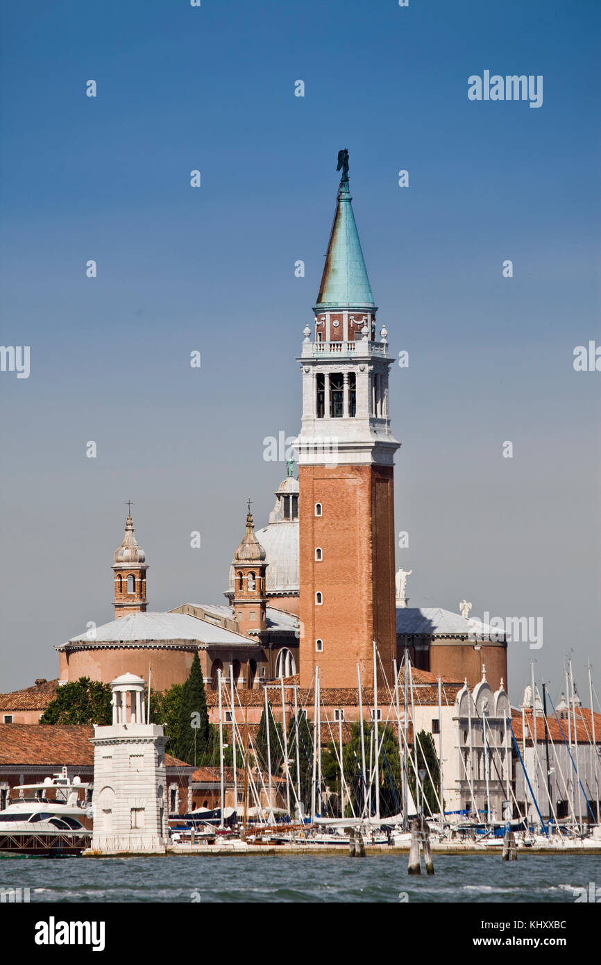 Barche nel porto, Venezia, Veneto, Italia, Europa Foto Stock
