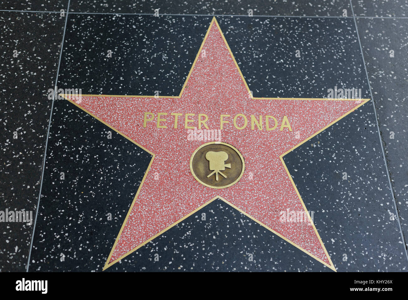 HOLLYWOOD, CA - DICEMBRE 06: Peter fonda star sulla Hollywood Walk of Fame a Hollywood, California il 6 dicembre 2016. Foto Stock