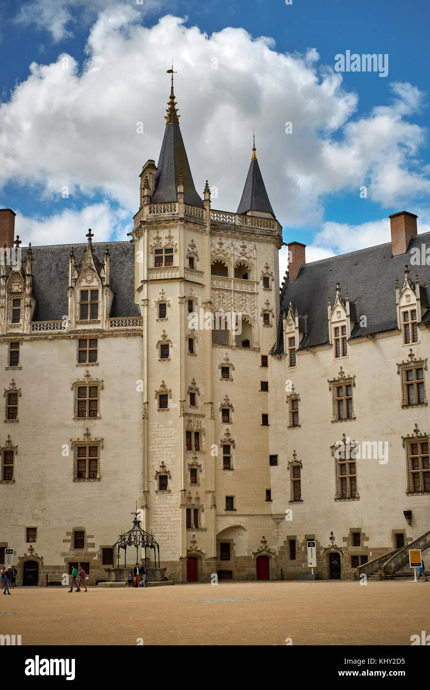Château des ducs de Bretagne a Nantes, Loira Atlantica, Loira, Francia. Foto Stock