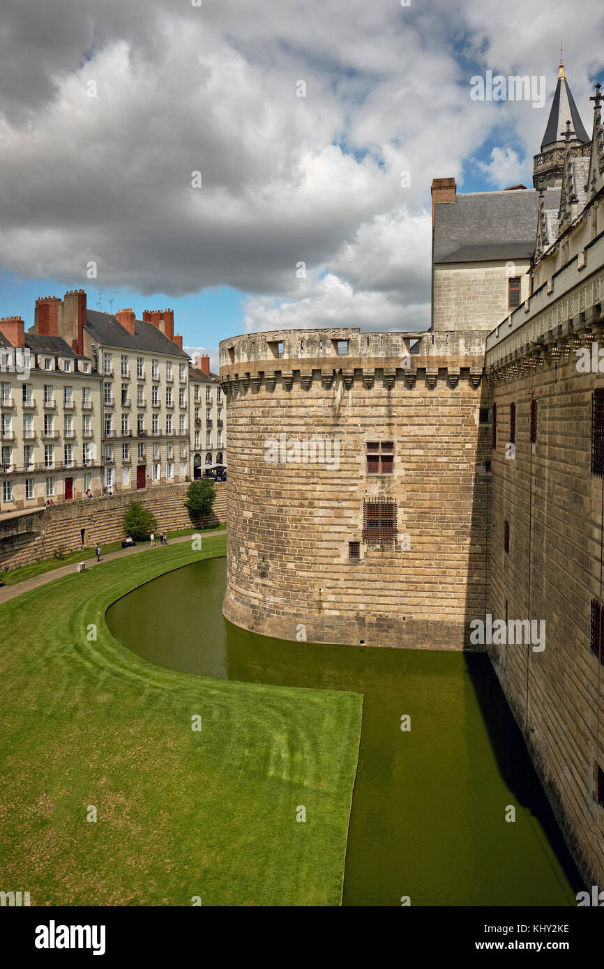 Château des ducs de Bretagne a Nantes, Loira Atlantica, Loira, Francia. Foto Stock