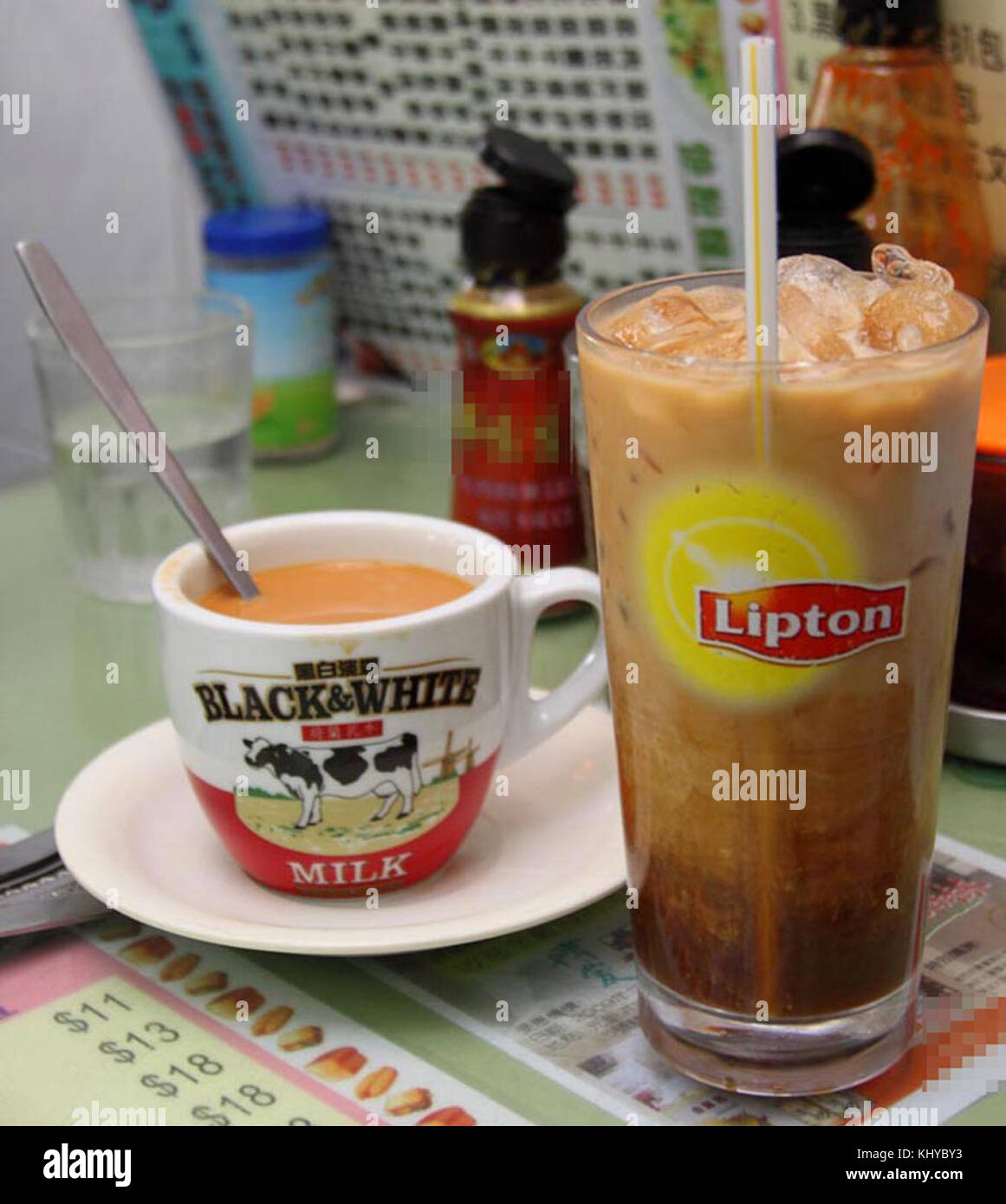 HK tè di latte Foto Stock