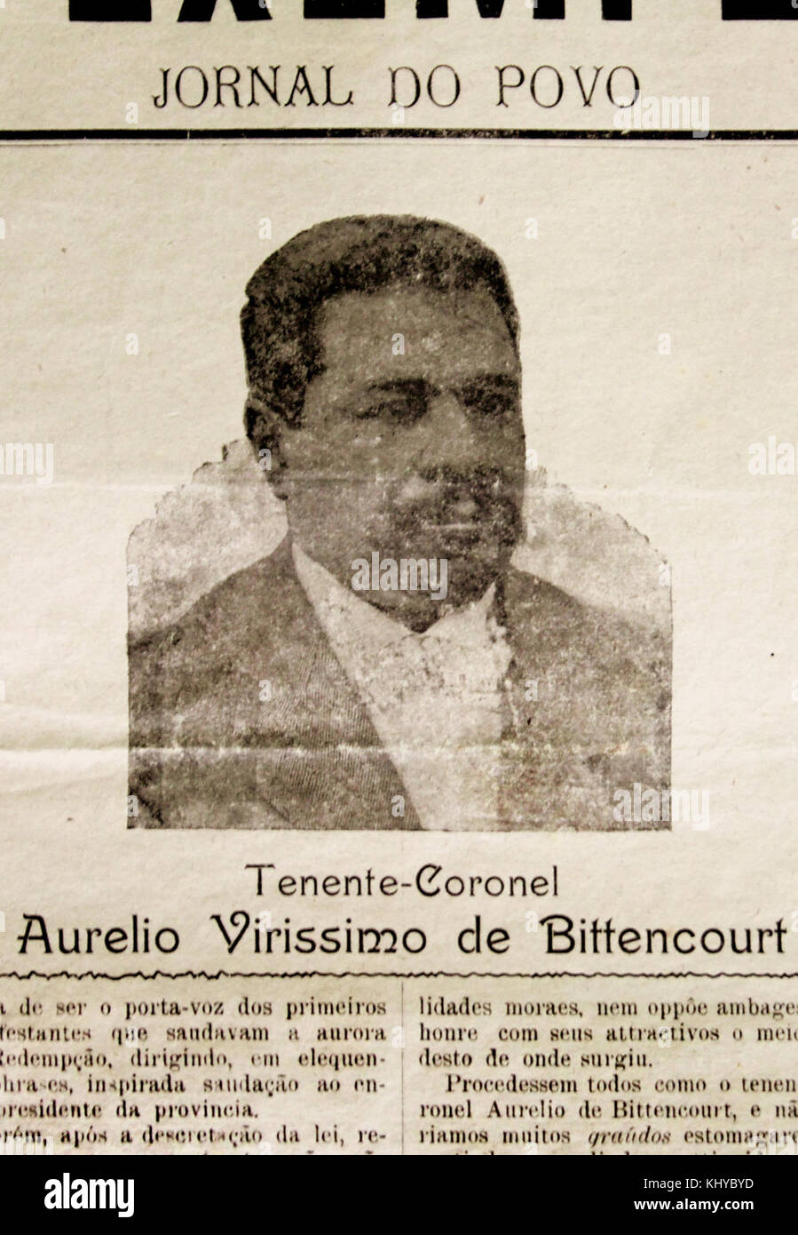 Aurelio Verissimo de Bittencourt O Exemplo 1904 Foto Stock