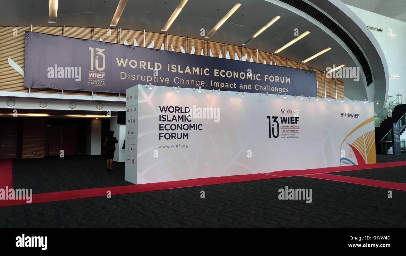 Xiii world islamic economic forum di borneo convention center sarawak malaysia Foto Stock