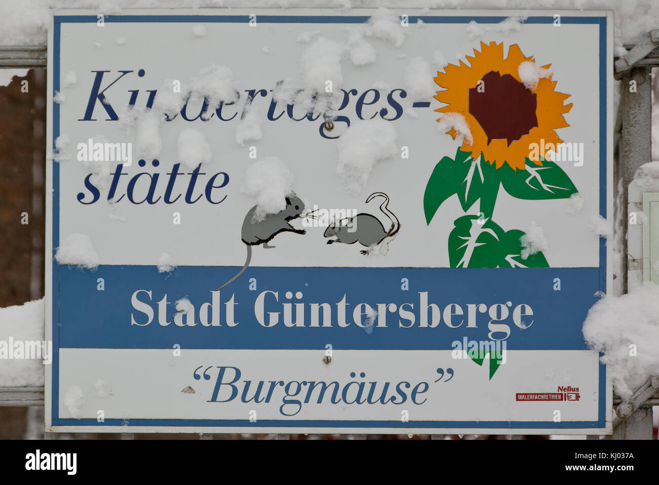 Kindertagesstätte Burgmäuse Güntersberge Foto Stock