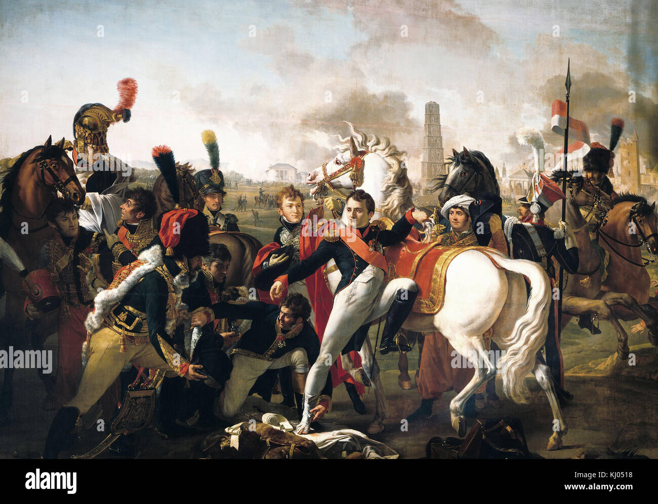 Gautherot Claude - Napoleone I feriti prima di Ratisbonne (23 aprile 1809) Foto Stock