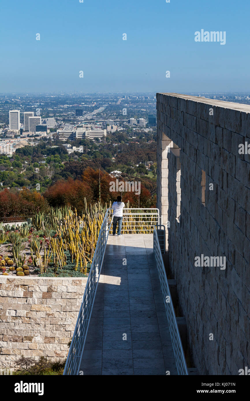 Il Getty Center di Los Angeles, California, è un campus di Getty museum e altri programmi del getty trust Foto Stock