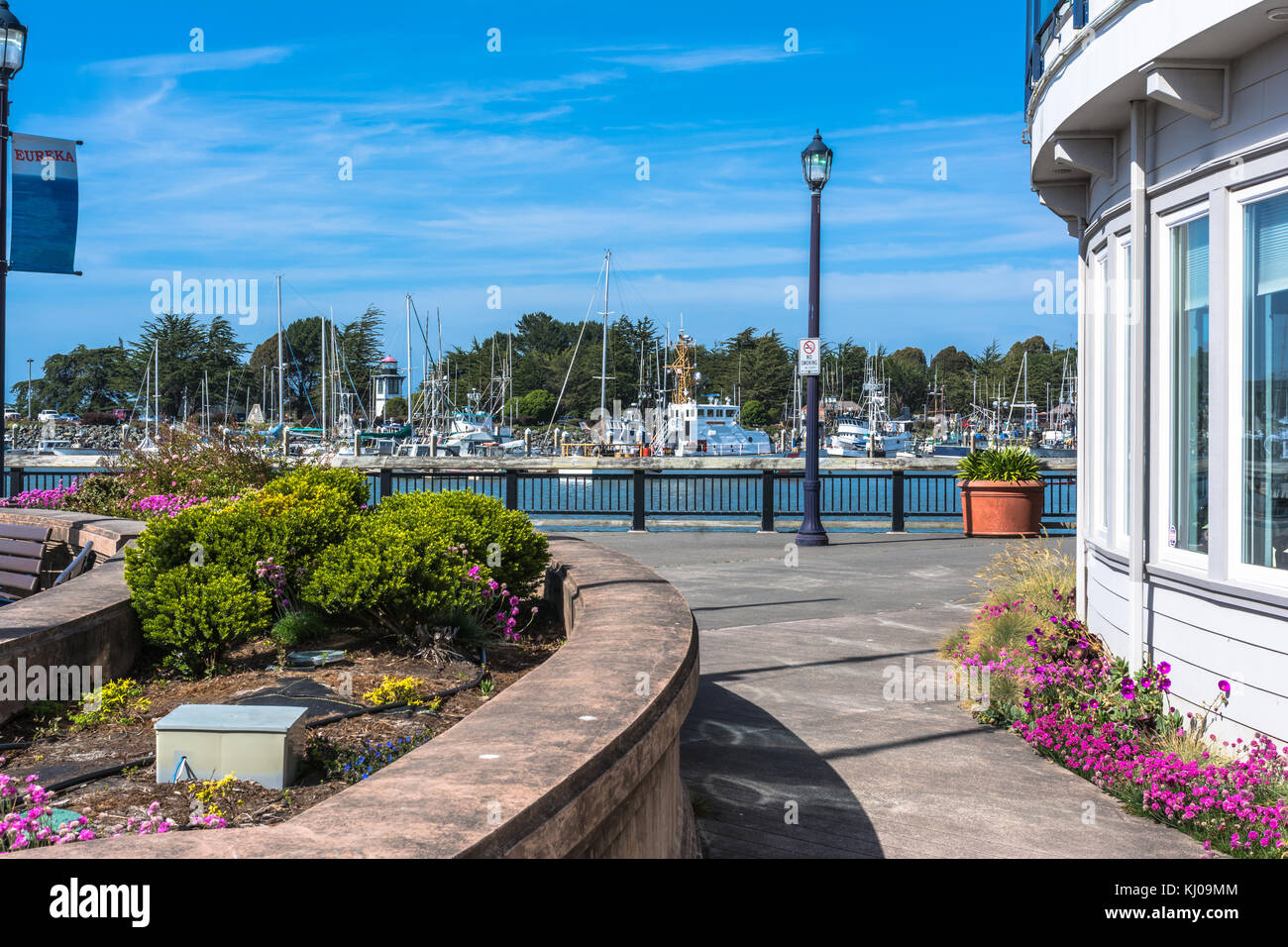 Eureka,California , Stati Uniti d'America - 5 giugno 2017 : vista del lungomare lungo il canale di EUREKA Foto Stock