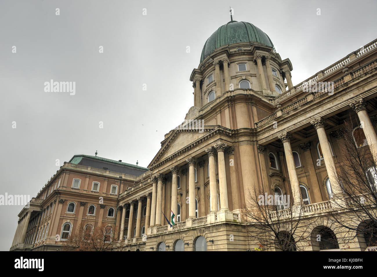 Budapest, il castello di Buda è il castello storico e complesso del palazzo del re ungherese a Buda, è stato chiamato anche il palazzo reale e il castello reale Foto Stock