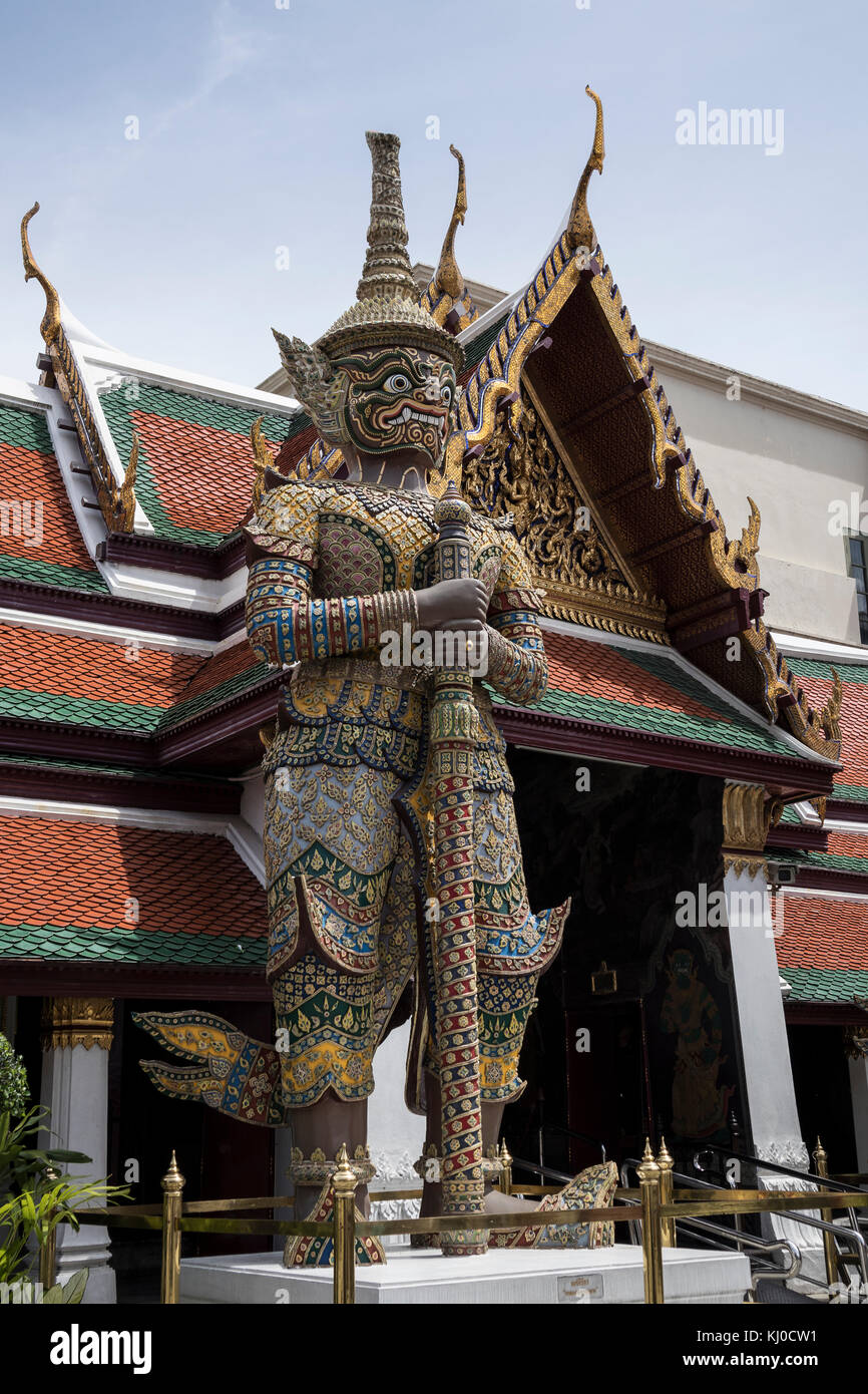 Il Grand Palace, costruito nel 1782 e la casa del Re Tailandese, a Bangkok in Thailandia, Asia Foto Stock