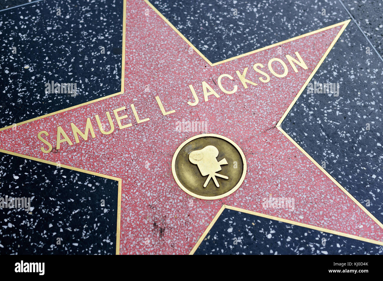 HOLLYWOOD, CA - DICEMBRE 06: Samuel L Jackson stella sulla Hollywood Walk of Fame a Hollywood, California il 6 dicembre 2016. Foto Stock