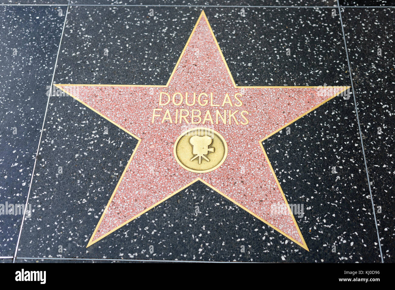 HOLLYWOOD, CA - DICEMBRE 06: Douglas Fairbanks stella sulla Hollywood Walk of Fame a Hollywood, California il 6 dicembre 2016. Foto Stock