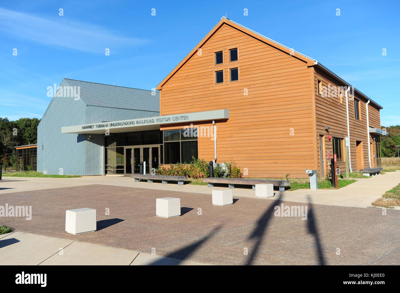 Esterno del harriot tubman Underground Railroad centro visita museo nella chiesa creek maryland eastern shore national park service Foto Stock