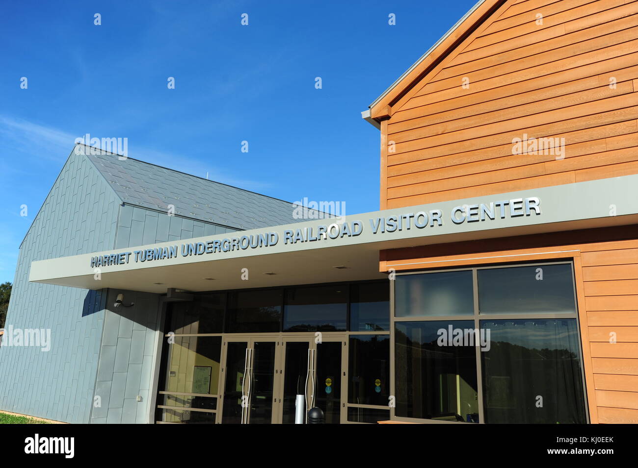 Esterno del harriot tubman Underground Railroad centro visita museo nella chiesa creek maryland eastern shore national park service Foto Stock