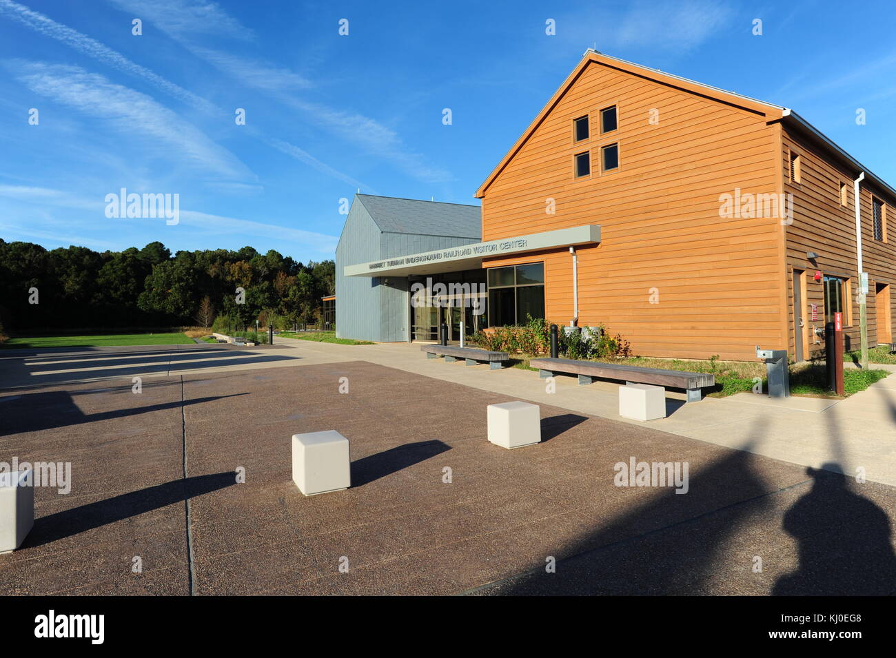 Esterno del harriot tubman Underground Railroad centro visita museo nella chiesa creek maryland eastern shore national park service Foto Stock