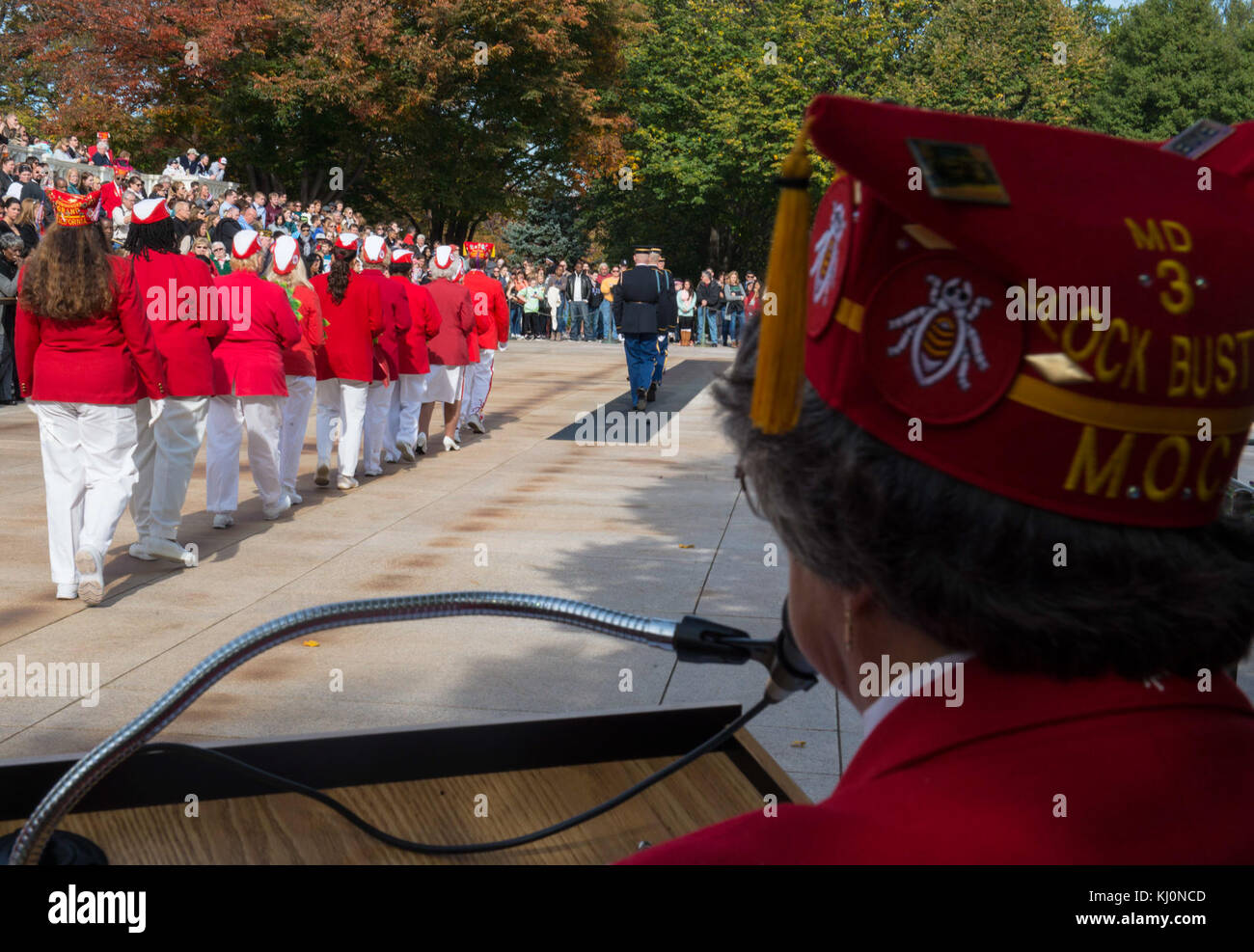 L'ordine militare della Cootie è un'organizzazione di veterani focalizzata sulla fornitura di cameratismo e supporto al personale militare. Il ruolo dell'annunciatore in questo gruppo è quello di facilitare la comunicazione durante le riunioni e gli eventi. Foto Stock