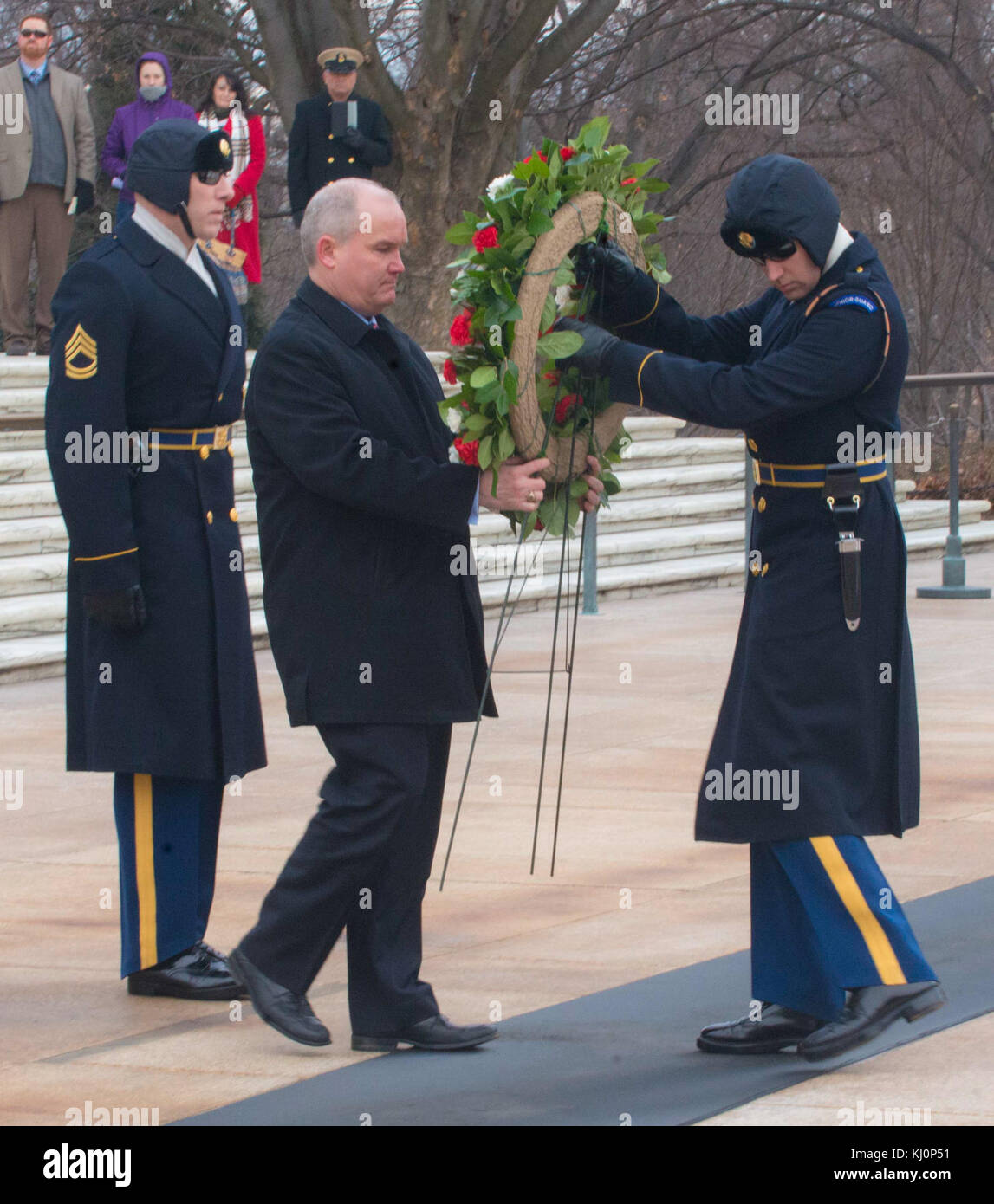 Canadian va il Ministro - ghirlanda di pubblico posa (15817460993) Foto Stock