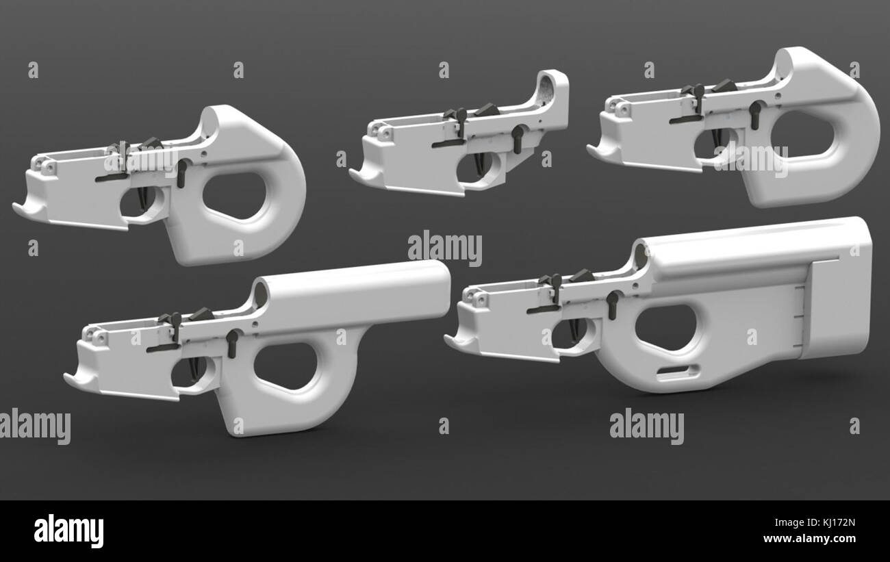 Caronte Linea di 3D Versione stampabile AR-15 ricevitori inferiore da Shanrilivan Foto Stock