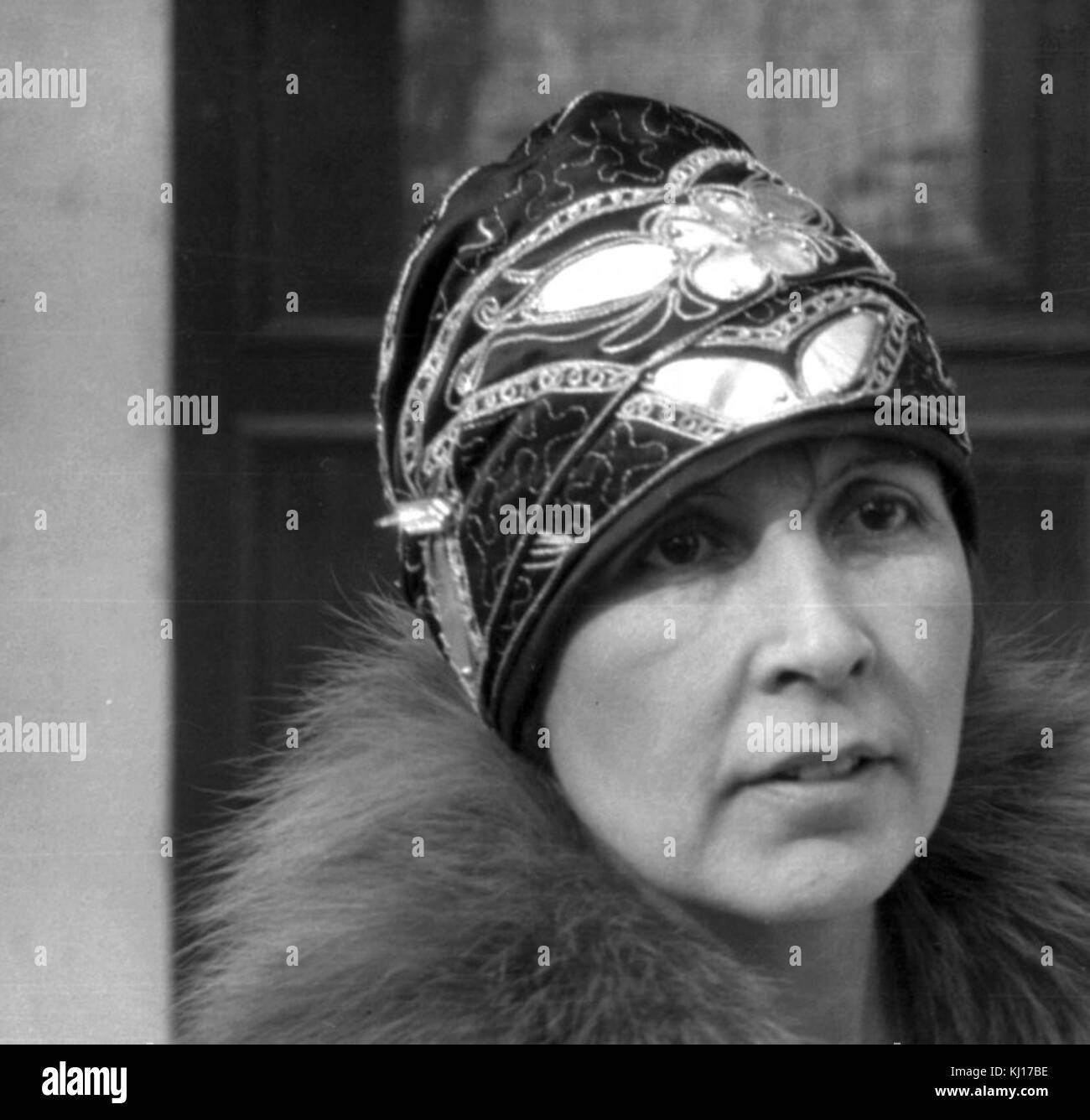 Cloche hat Walker Fotografia ritagliata Foto Stock