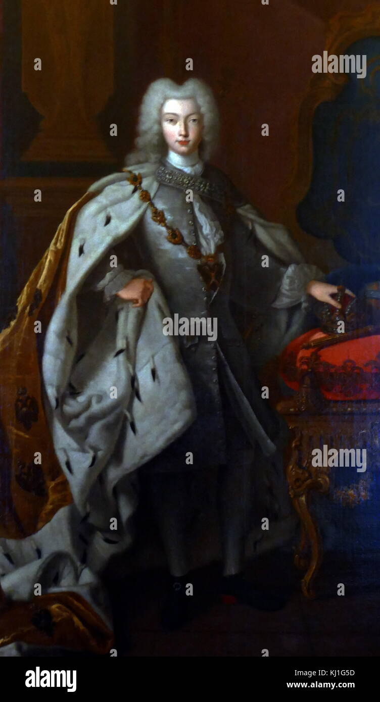 Ritratto dello Zar Pietro II di Russia c1728. Pietro II Alekseyevich