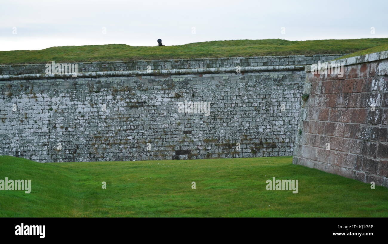 Fort George; xviii secolo fortezza, a nord-est di Inverness in Scozia, costruito all indomani della rivolta giacobita di salita 1745, in sostituzione di un Fort George in Inverness costruito dopo il 1715 Giacobita in aumento per il controllo della zona. Foto Stock