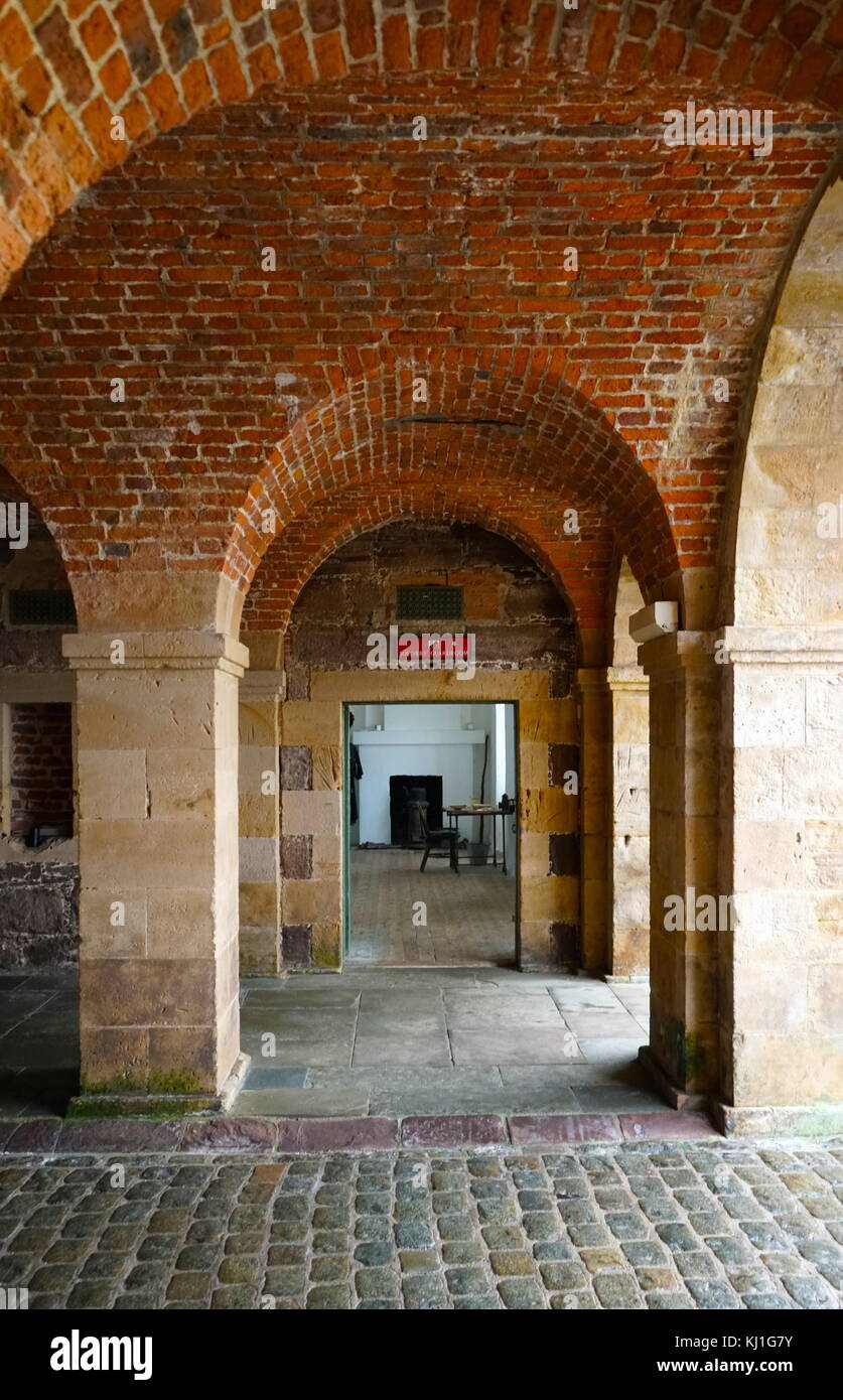 Fort George; xviii secolo fortezza, a nord-est di Inverness in Scozia, costruito all indomani della rivolta giacobita di salita 1745, in sostituzione di un Fort George in Inverness costruito dopo il 1715 Giacobita in aumento per il controllo della zona. Foto Stock