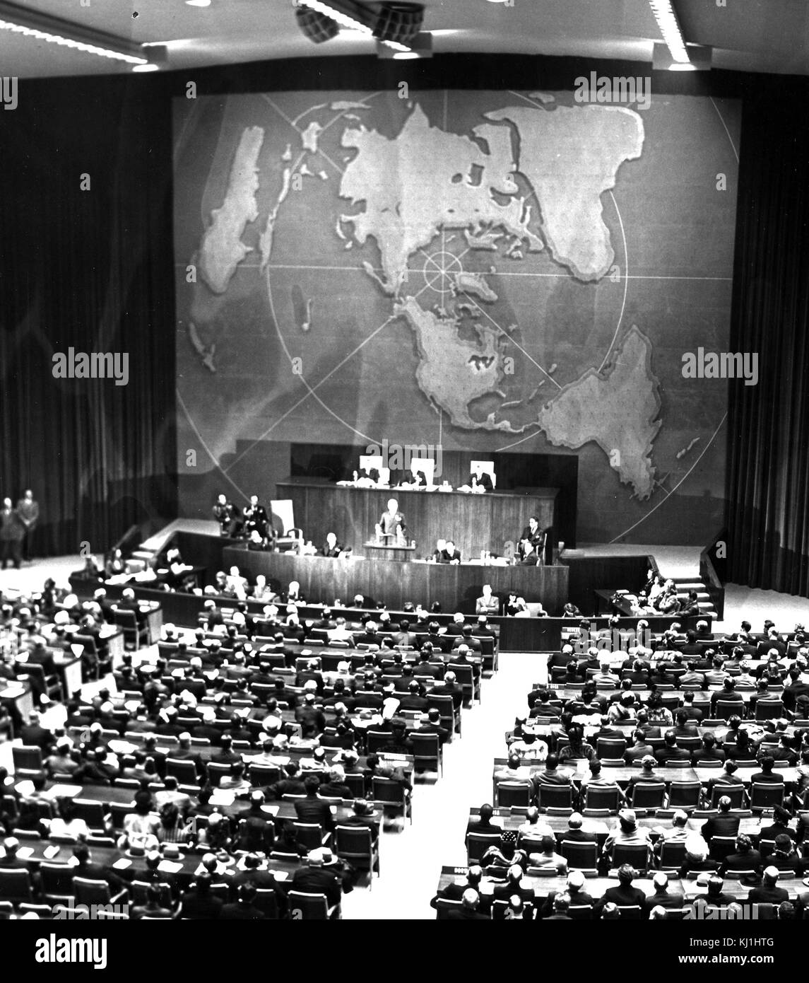 Fotografia scattata durante una sessione dell' Assemblea generale delle Nazioni Unite. In data xx secolo Foto Stock