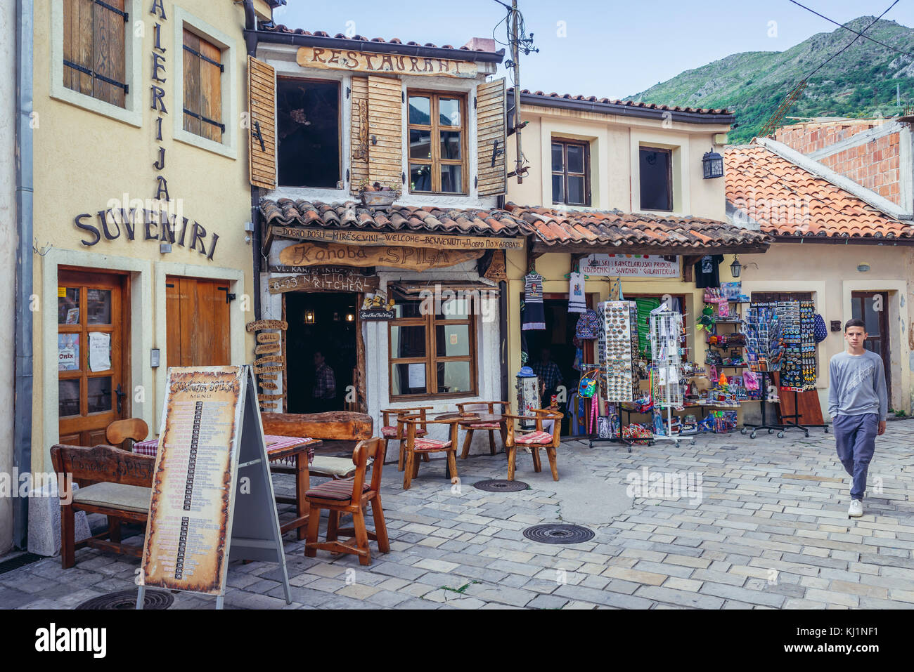 Stari Bar (Old Bar) - piccola città vicino a Bar City, parte del comune di Bar nel Montenegro meridionale Foto Stock