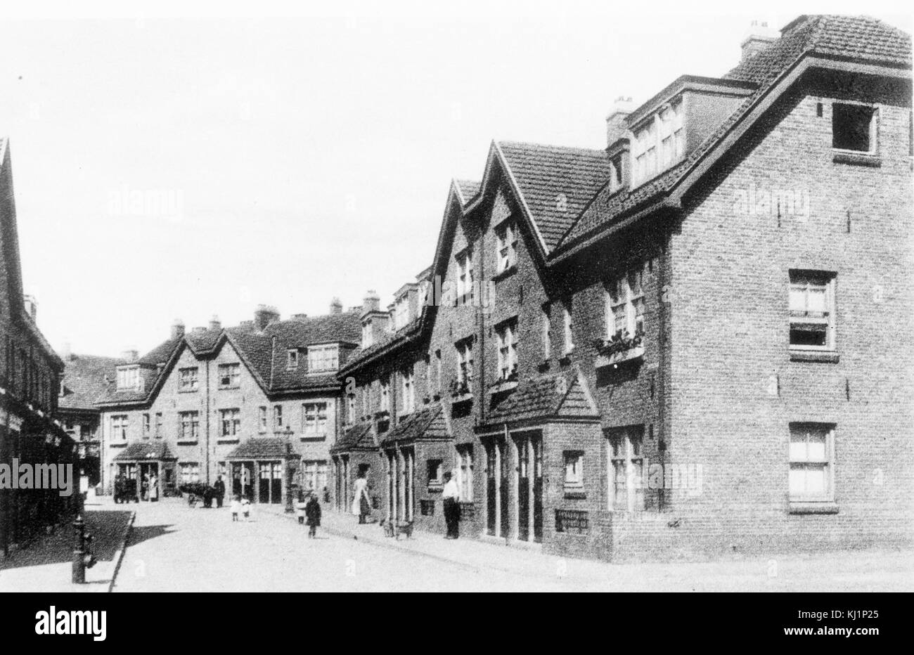 Amsterdam, Paesi Bassi. Le abitazioni degli operai di proprietà della città 1915 Foto Stock