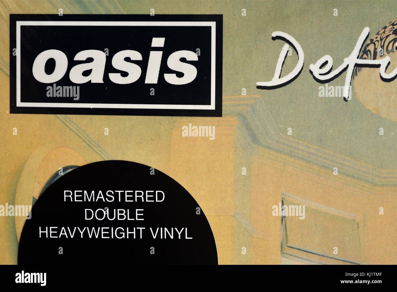 Definitely Maybe album di Oasis Foto Stock