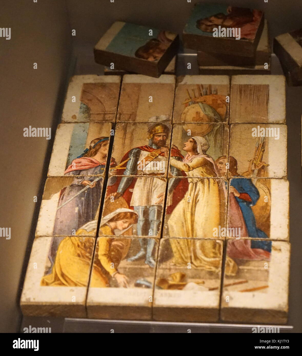 I religiosi Puzzle basato sul "Pilgrim's Progress" di John Bunyan (1628-1688) uno scrittore inglese e predicatore battista. Datata del XIX secolo Foto Stock