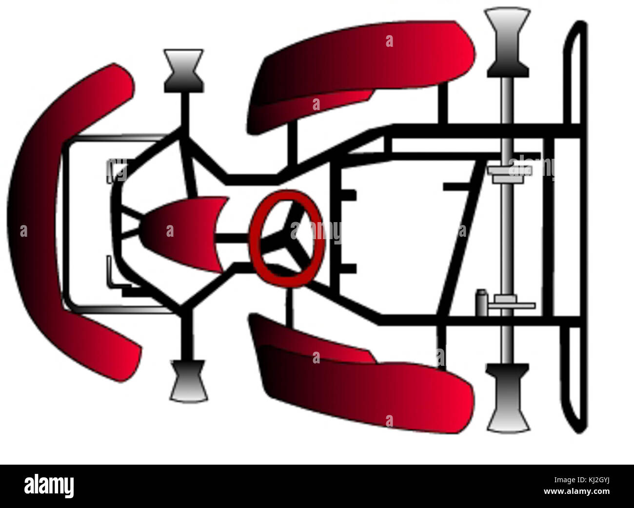 GoKartChassis Foto Stock