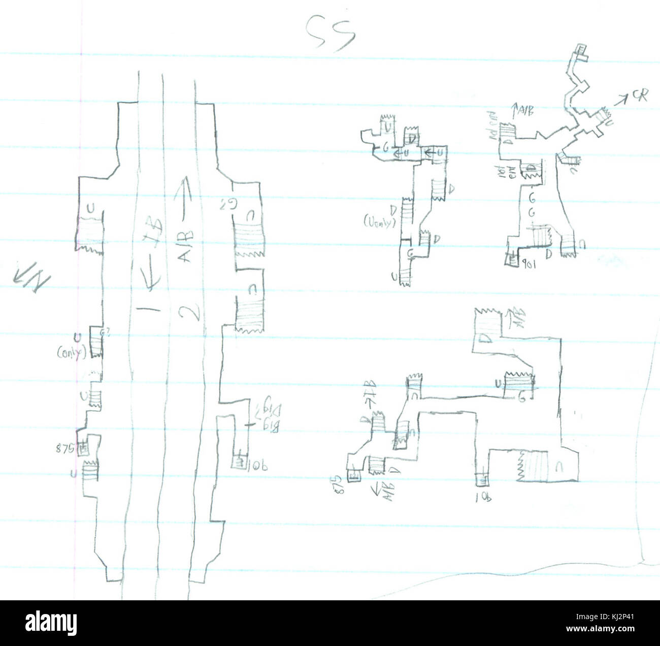 A sud il piano di stazione Foto Stock