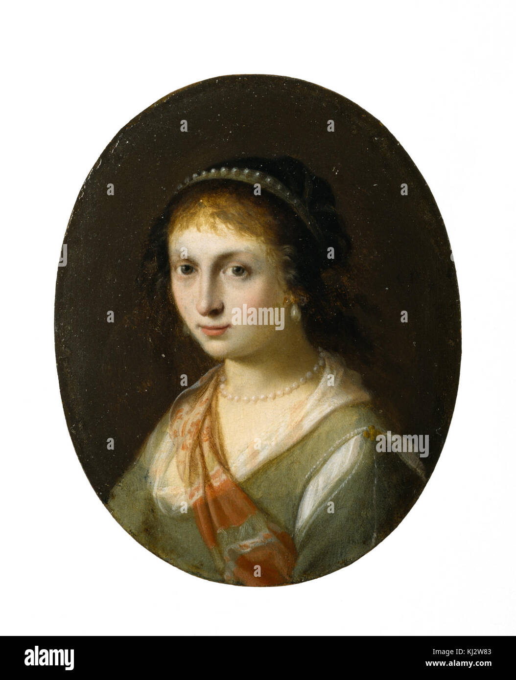 Cornelis van Poelenburgh - Ritratto di Susanna van Collen - Walters 38227 Foto Stock