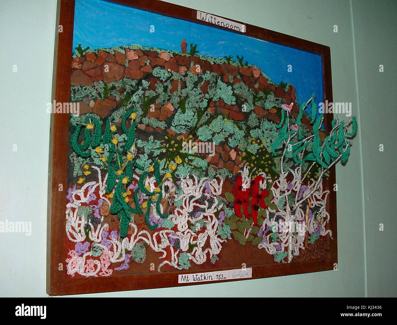 Arte della parete Foto Stock