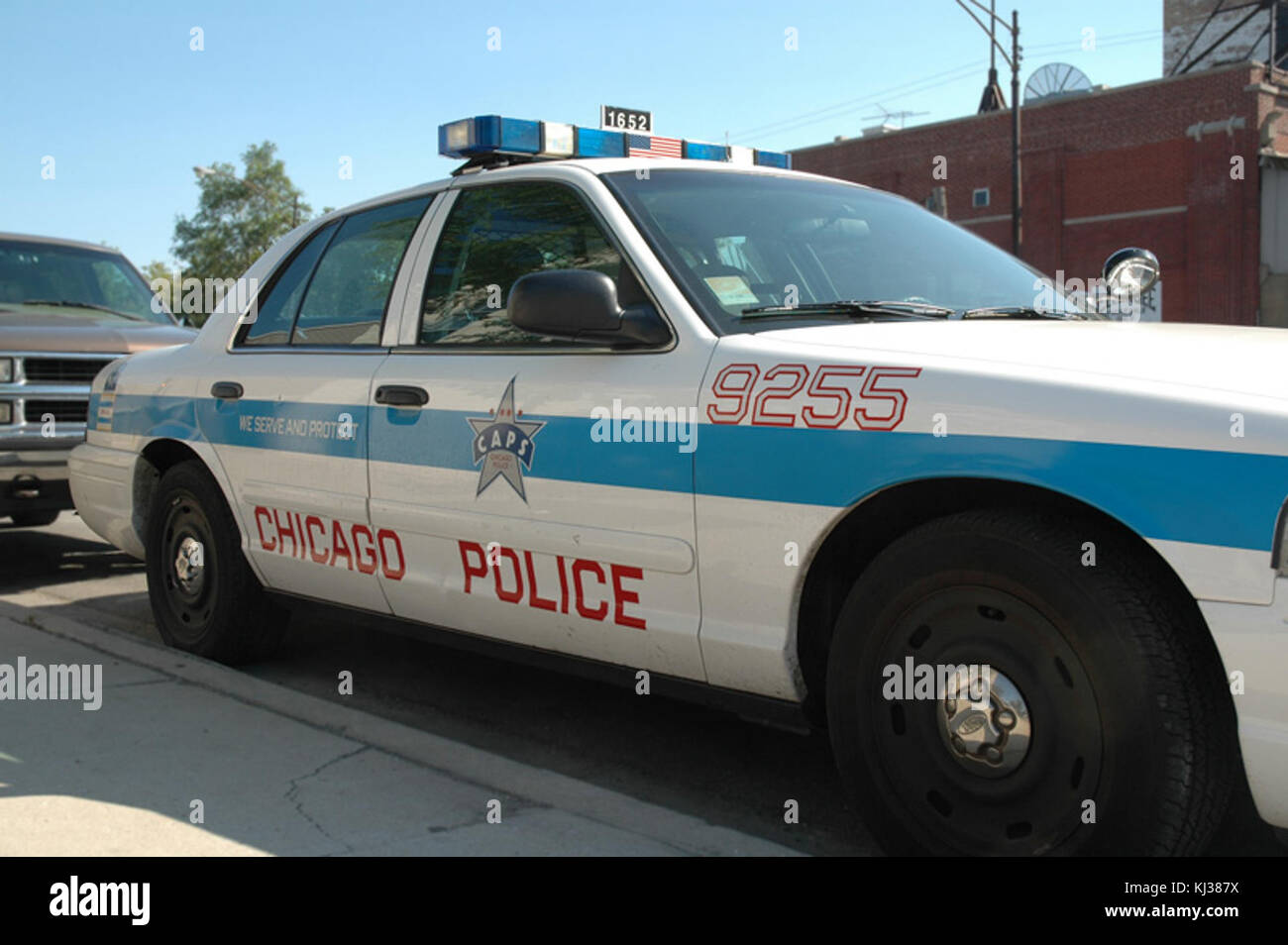 Chicago auto della polizia. orizz. Foto Stock