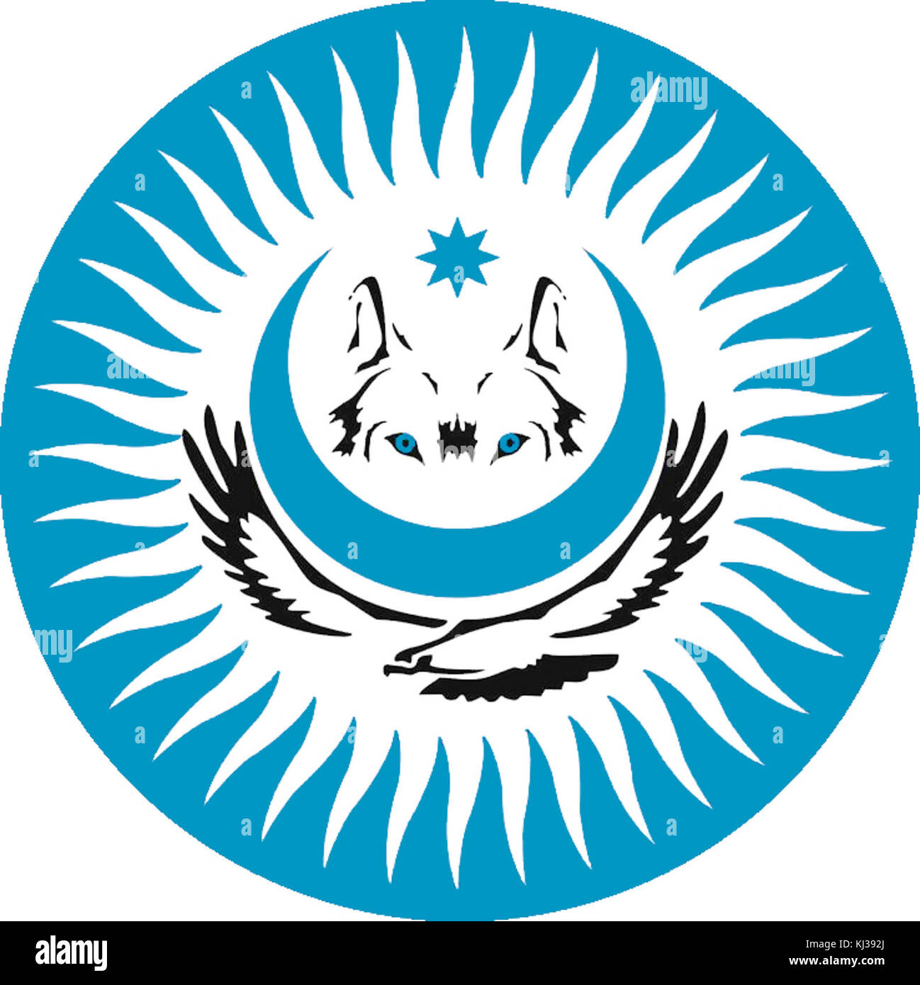 Design del logo per Alpagut, con elementi visivi simbolici che rappresentano il marchio o l'organizzazione. Foto Stock