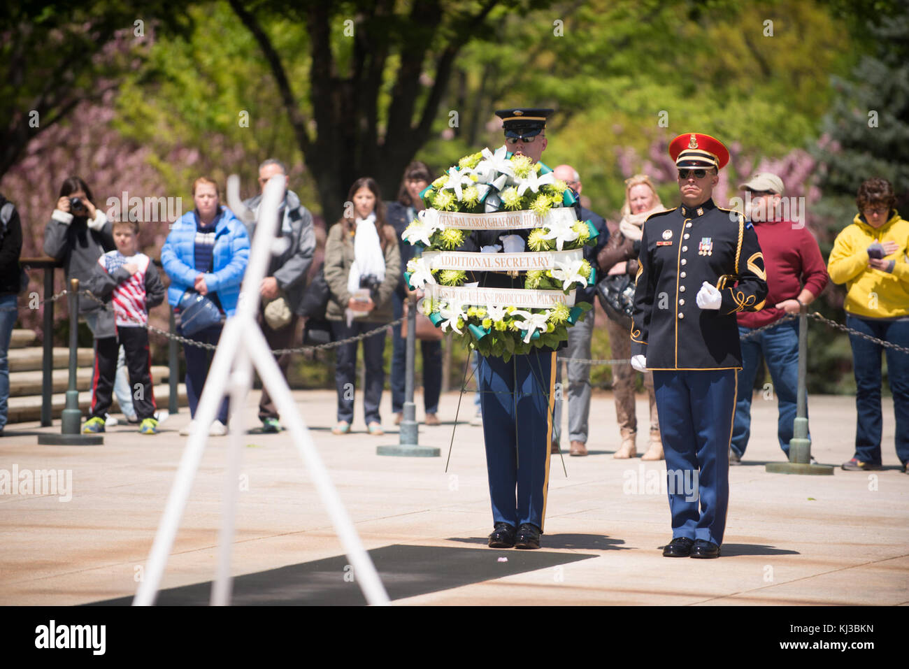 Corona-posa presso la tomba del Milite Ignoto (17258604671) Foto Stock