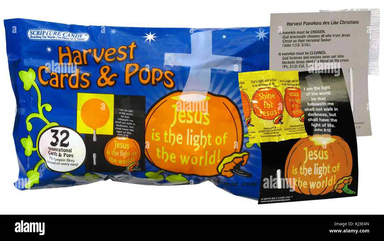 La scrittura di Halloween Candy Foto Stock