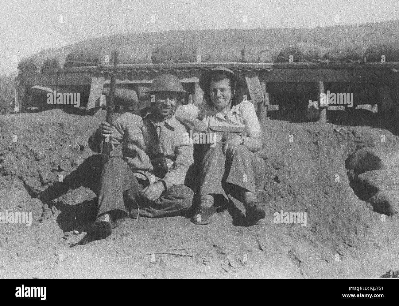 Israele 47292 saldature sulla difesa Foto Stock