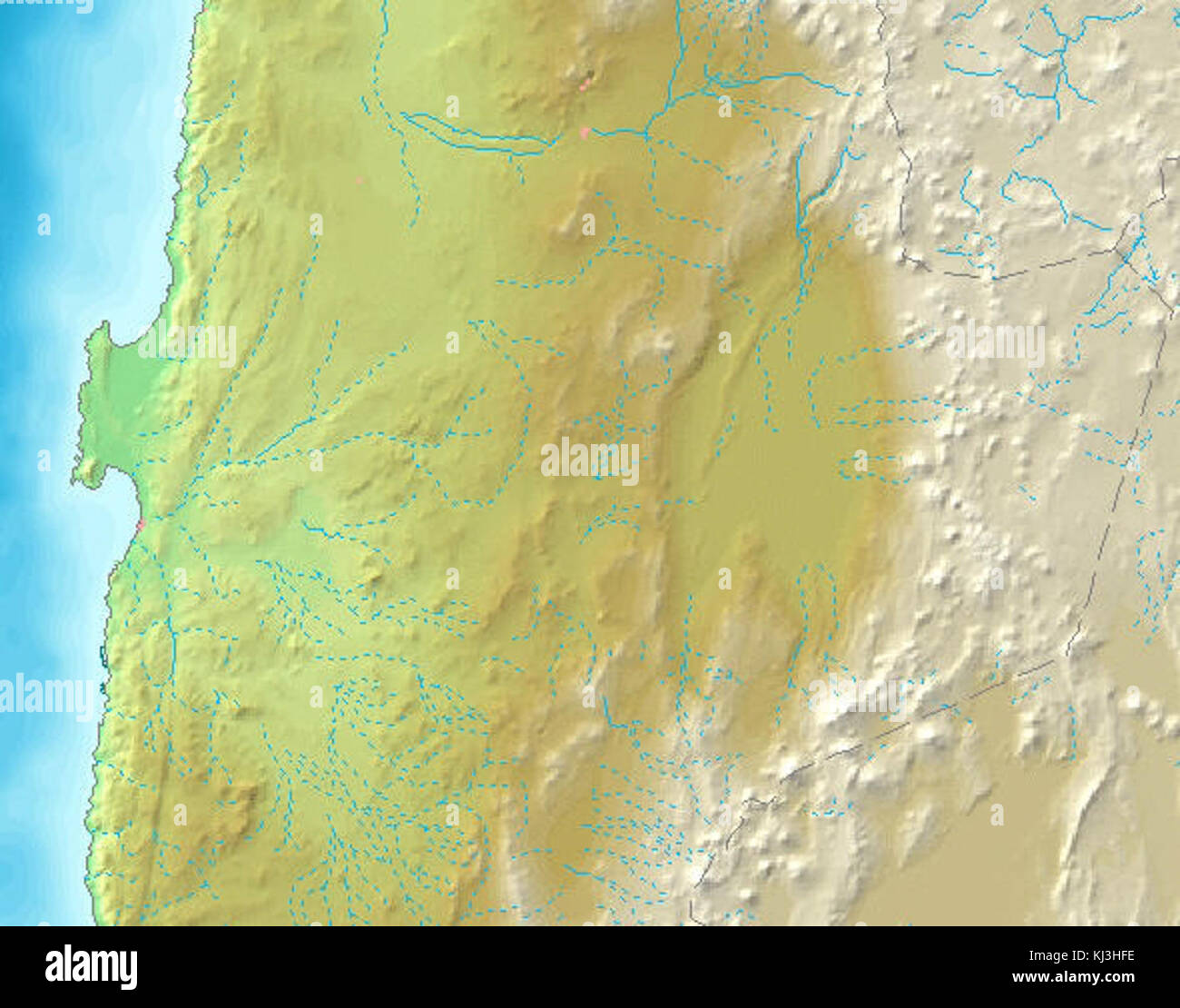 Antofagasta Regione sollievo Foto Stock