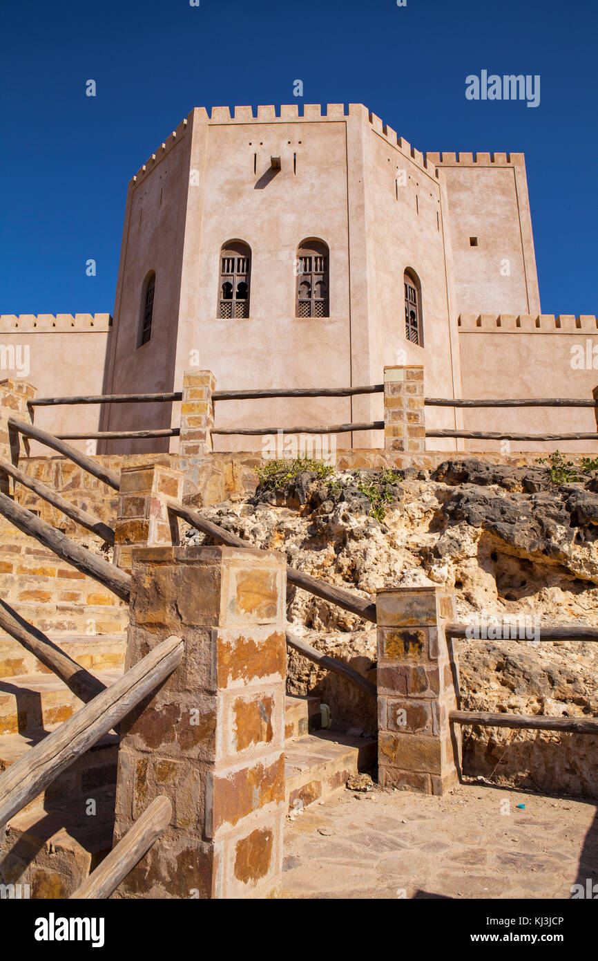 Il vecchio castello di taqah, Oman Foto Stock