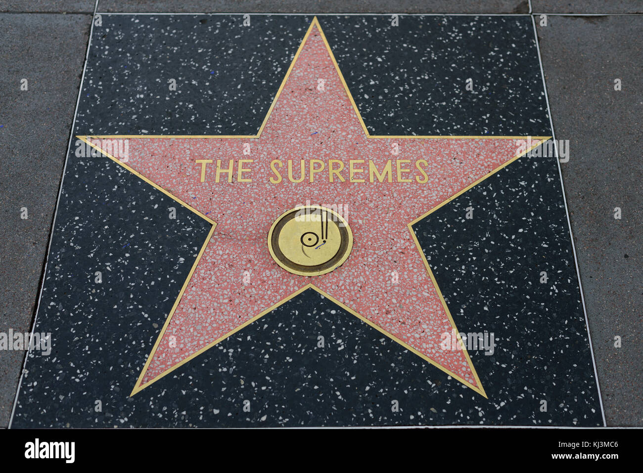 HOLLYWOOD, CA - DICEMBRE 06: La stella suprema sulla Hollywood Walk of Fame a Hollywood, California il 6 dicembre 2016. Foto Stock