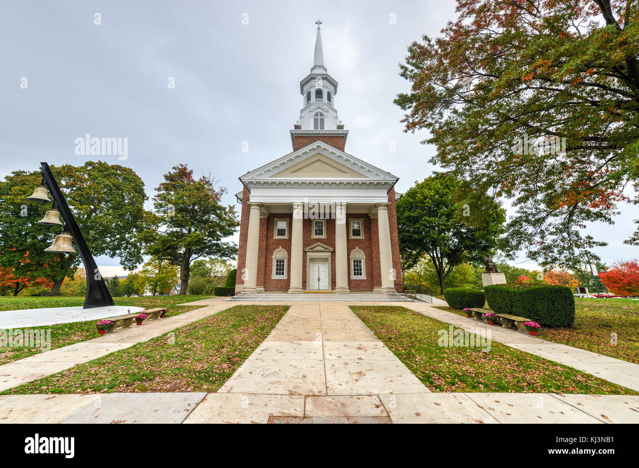 Seminario luterana presso il Parco Militare Nazionale di Gettysburg, Pennsylvania. Foto Stock