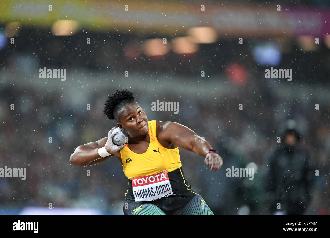 Danniel Thomas-Dodd (Giamaica) - colpo messo le donne - IAAF Campionati del Mondo, Londra 2017 Foto Stock