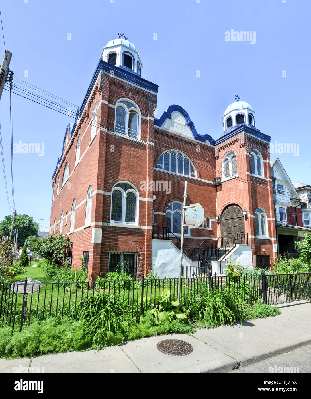 La sinagoga kiever, un moderno ortodossi sinagoga ebraica a Toronto in Canada. fu fondata da immigrati ebrei dall'Ucraina nel 1912 e formall Foto Stock